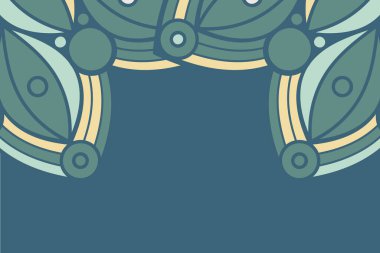 Güzel arkaplan geometrik daire ögesini süslemek vektör içinde yapılır