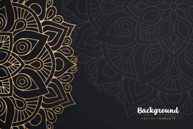 Güzel arkaplan geometrik daire ögesini süslemek vektör içinde yapılır