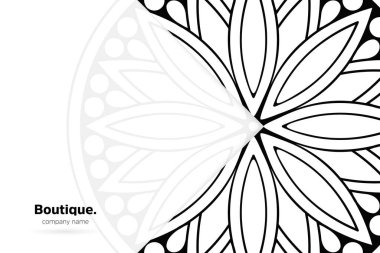 Mandala desenli rüya gibi bir duvar kağıdı. Yoga için vektör arkaplan, meditasyon posteri.