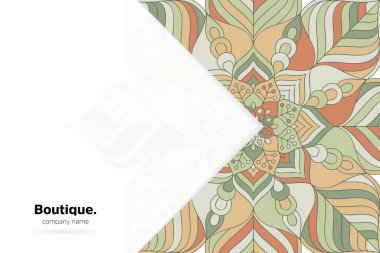 Mandala desenli rüya gibi bir duvar kağıdı. Yoga için vektör arkaplan, meditasyon posteri.