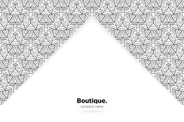 Mandala desenli rüya gibi bir duvar kağıdı. Yoga için vektör arkaplan, meditasyon posteri.