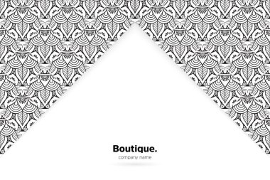 Mandala desenli rüya gibi bir duvar kağıdı. Yoga için vektör arkaplan, meditasyon posteri.