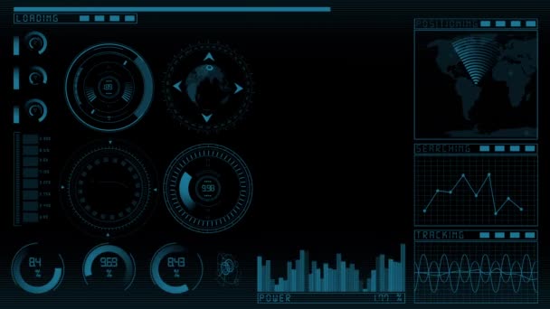 Animace technologie Gui — Stock video