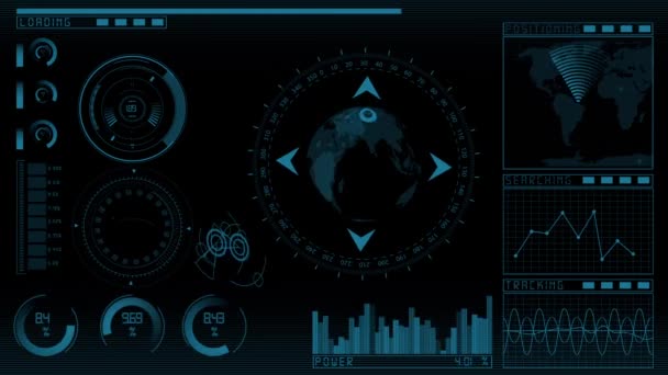 Animace technologie Gui — Stock video