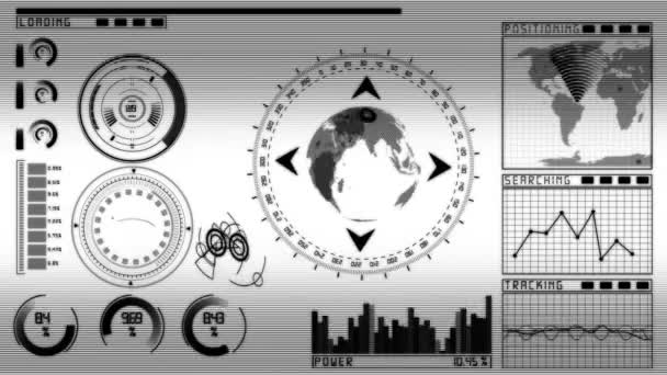 Tela de interface — Vídeo de Stock