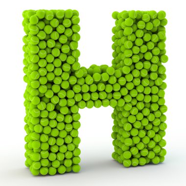 H harfi tenis topları