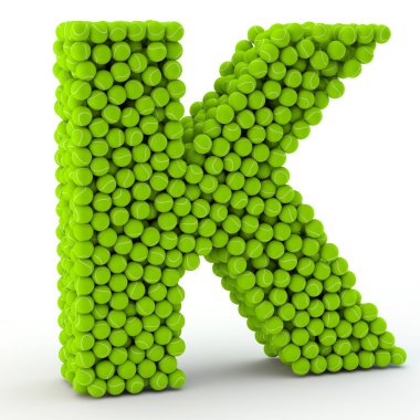K harfi tenis topları