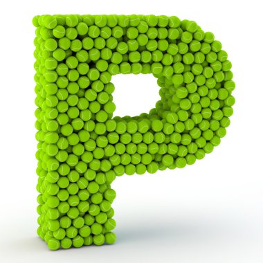 P harfi tenis topları