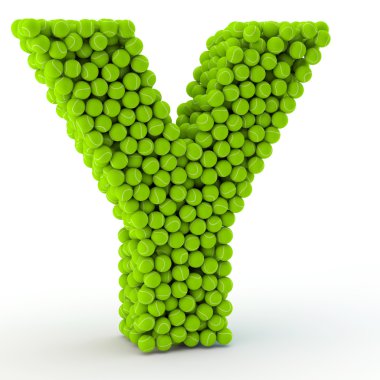 Y harfi tenis topları