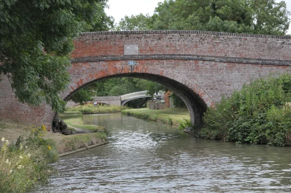 Canal Pontes no canal de Oxford . — Fotografia de Stock
