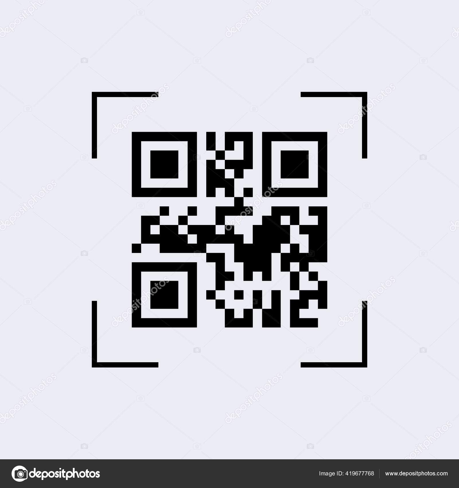 Сканировать Вид Камеры С Кодом Qr. Захват Цифрового Кода С Помощью.