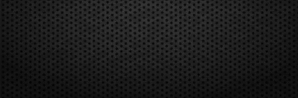 Plancha negra con fondo de recortes hexagonales. — Vector de stock