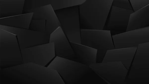 Fond de débris de pierre noire — Image vectorielle