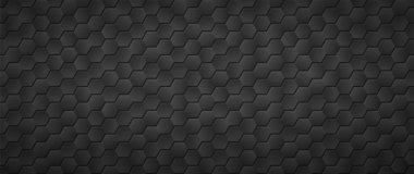 Siyah gradyan altıgen arkaplan