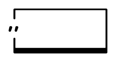 Sanatsal elementlerle minimal siyah dikdörtgen kenar.