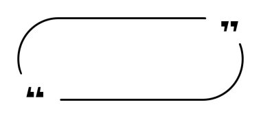 Eğimli çizgiler ve tırnak işaretli basit bir alıntı çerçevesi.