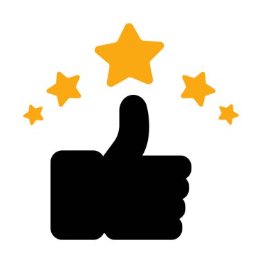 Çevresindeki yıldızların mükemmellik ve onayı simgelediği bir simge..