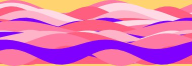 Canlı renklerde göz alıcı soyut dalgalar, neşeli ve dinamik bir görsel deneyim yaratıyor..