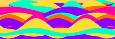 Renkli ve dinamik soyut dalga deseni, yaratıcı tasarım ve sanatsal ilham için mükemmel..