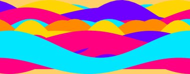 Renkli ve dinamik asit dalgası deseni canlı ve kalın renkler içerir, modern tasarım için mükemmeldir..