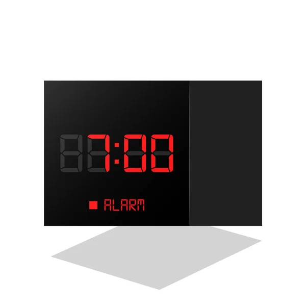 Ψηφιακό Ρολόι Ξυπνητήρι Εικονογράφηση Διάνυσμα — Διανυσματικό Αρχείο