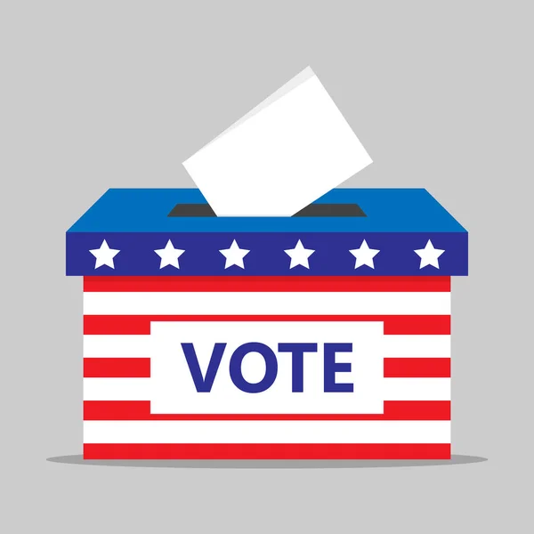 Vector Caja Votación Estados Unidos — Archivo Imágenes Vectoriales