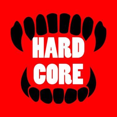 Hard Core Illustration Motivasyon Arka plan Tişört Tasarımı. Tişört güzel bir iz bırakır.