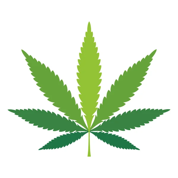 Hoja Marihuana Signo Cannabis Medicinal Icono — Archivo Imágenes Vectoriales