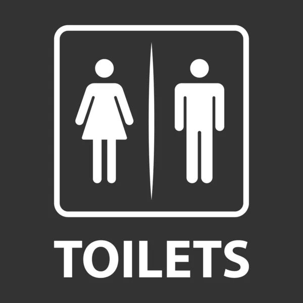 Erkek Kadın Tuvalet Işareti Çizimi — Stok Vektör