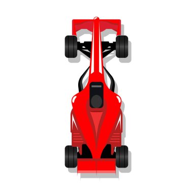Yarış arabası f1 yarış bolid illüstrasyon vektörü