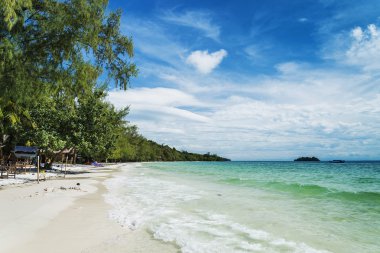 sihanoukville cambod yakınında koh rong Beach'te sessiz boş cennet