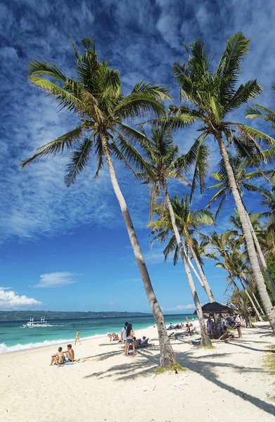 Spiaggia di puka nel paradiso tropicale filippini boracay — Foto Stock