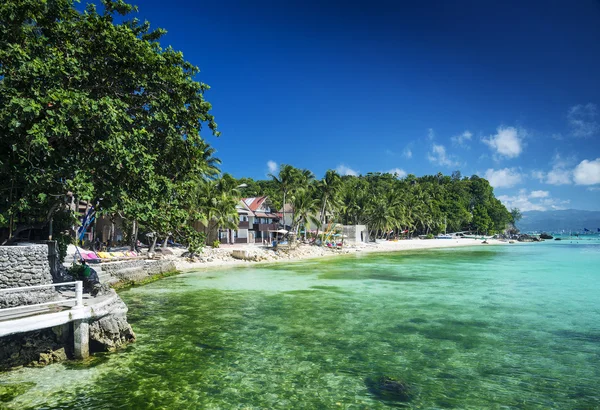 Diniwid beach v tropickém ráji boracay, Filipíny — Stock fotografie