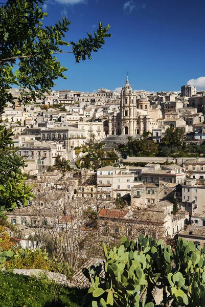 Vista de la ciudad de modica en Sicilia — Foto de Stock