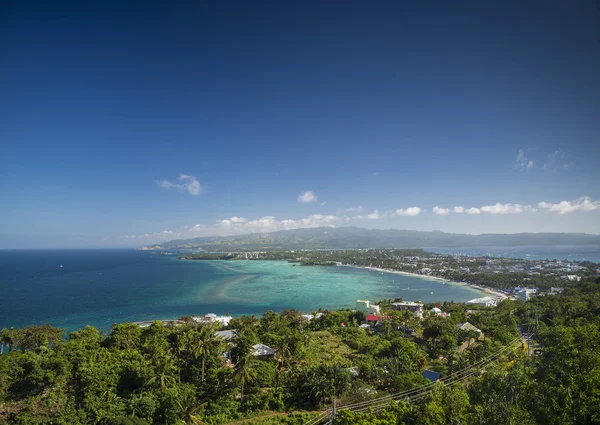Blick auf die tropische Küste der Boracay-Insel auf den Philippinen — Stockfoto