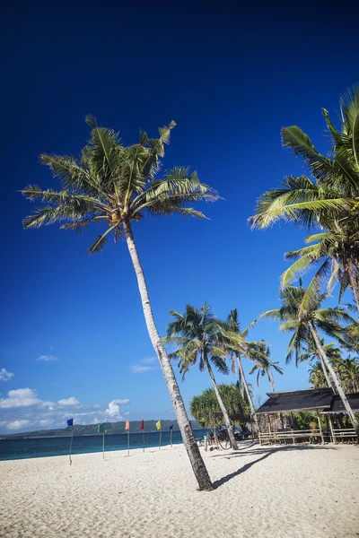 Puka beach w tropikalnym raju Filipiny boracay — Zdjęcie stockowe