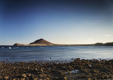 el medano plaj ve montana roja Güney tenerife İspanya