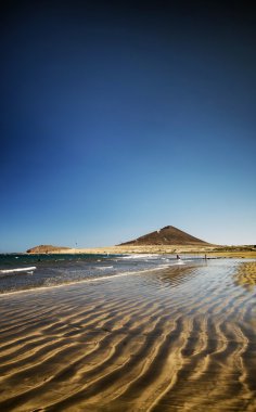 el medano plaj ve montana roja Güney tenerife İspanya