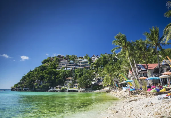 Playa exótica diniwid en el paraíso tropical boracay philippines — Foto de Stock