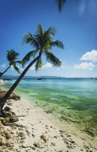 Pláž v diniwid v tropické boracay, Filipíny — Stock fotografie