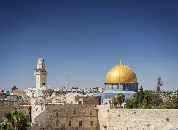 Al-aqsa moskee landmark in de oude stad van jesuralem Israël — Stockfoto