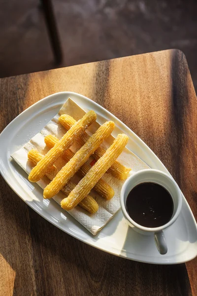 çikolata geleneksel İspanya sweet ile İspanyol churro tapa brea