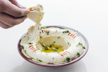 Orta Doğu humus houmous nohut starter aperatif yiyecek se daldırma