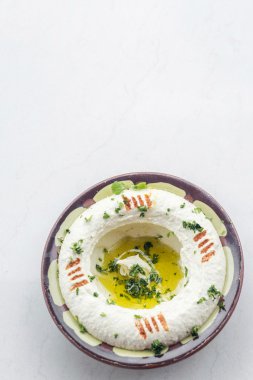 Orta Doğu humus houmous nohut starter aperatif yiyecek se daldırma