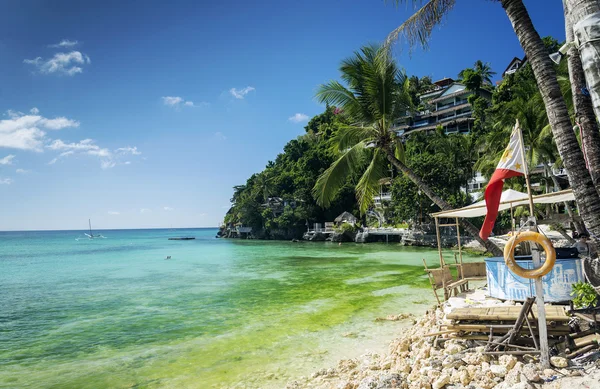 Località balneari diniwid in famosa isola tropicale boracay Filippine — Foto Stock