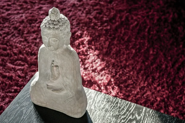 Buddhistisches Image Innenarchitektur Detail in modernen stilvollen Betrachtungen — Stockfoto