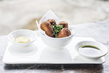 İspanyolca Portekizce sığır kızarmış domuz eti köfte croquetes snack foo