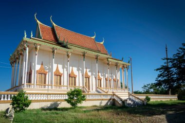 Lakhon Khol 'dan Wat Svay Andet Pagoda, Kandal' ın Phnom Penh Kamboçya yakınlarındaki Unesco Manevi Kültür Mirası