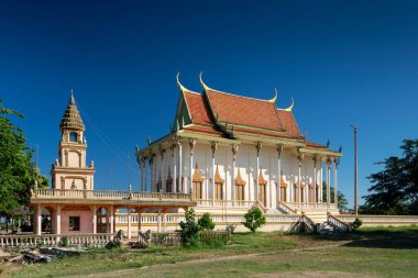 Lakhon Khol 'dan Wat Svay Andet Pagoda, Kandal' ın Phnom Penh Kamboçya yakınlarındaki Unesco Manevi Kültür Mirası