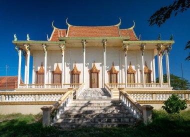 Lakhon Khol 'dan Wat Svay Andet Pagoda, Kandal' ın Phnom Penh Kamboçya yakınlarındaki Unesco Manevi Kültür Mirası